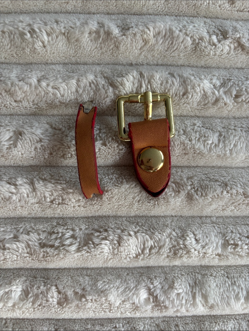 Brown Monogram Shoulder Bag with Tan Trim - Picture 7 of 7